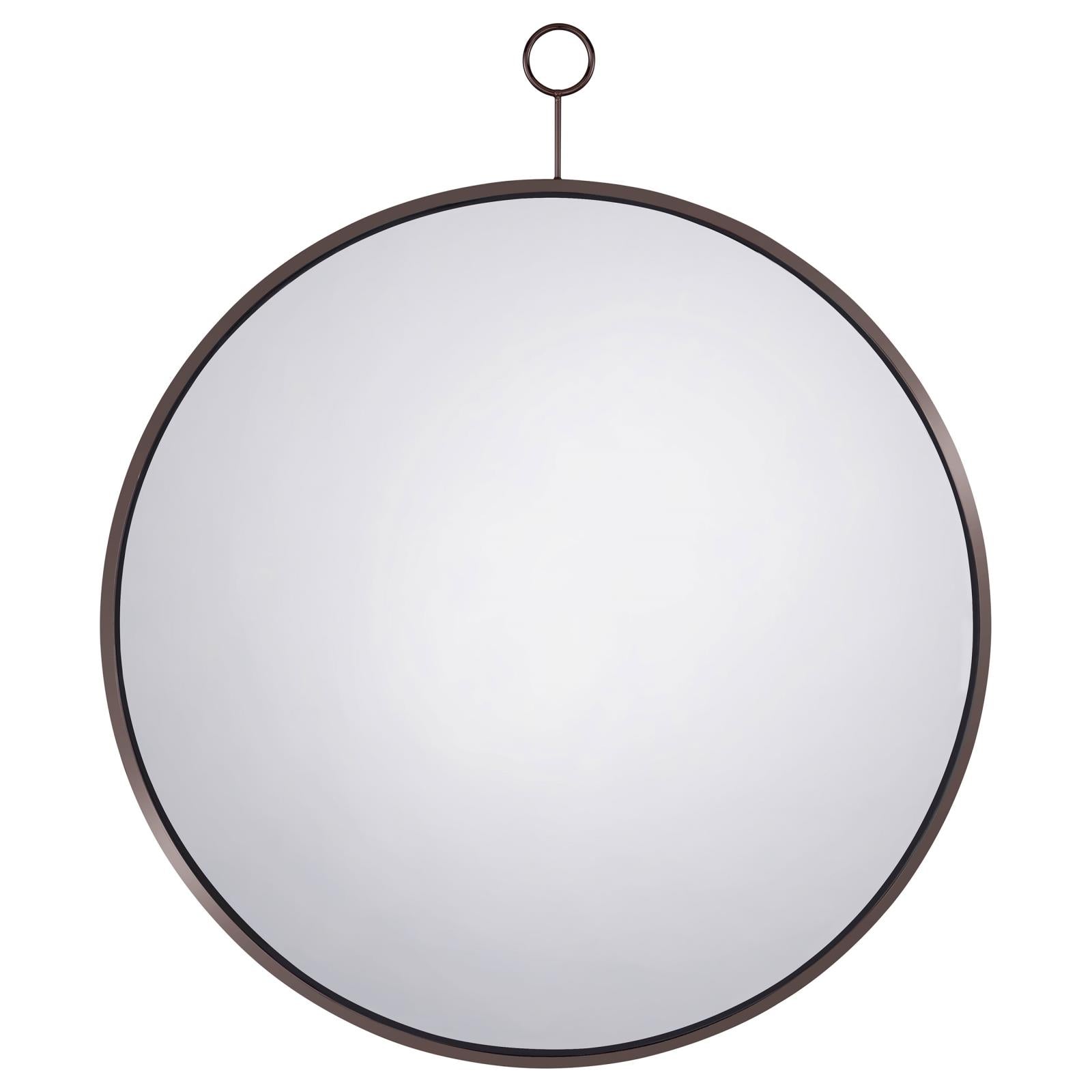 Gwyneth Black Nickel Round Wall Mirror - 961495 - Luna Furniture - Dallas Store