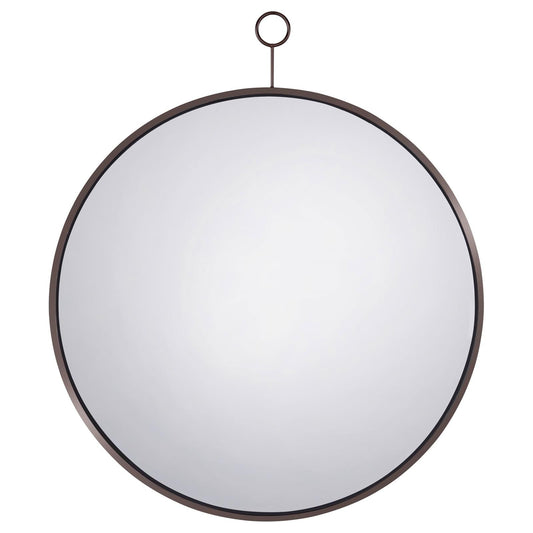 Gwyneth Black Nickel Round Wall Mirror - 961495 - Luna Furniture - Dallas Store