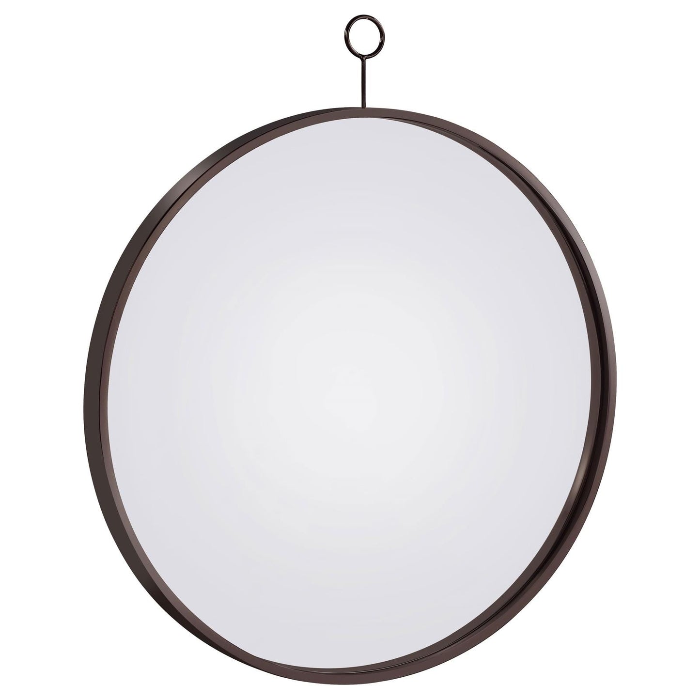 Gwyneth Black Nickel Round Wall Mirror - 961495 - Luna Furniture - Dallas Store