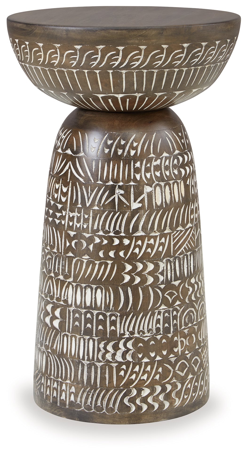 Hadcher Cream/Brown Accent Table - A4000622 - Luna Furniture - Dallas Store