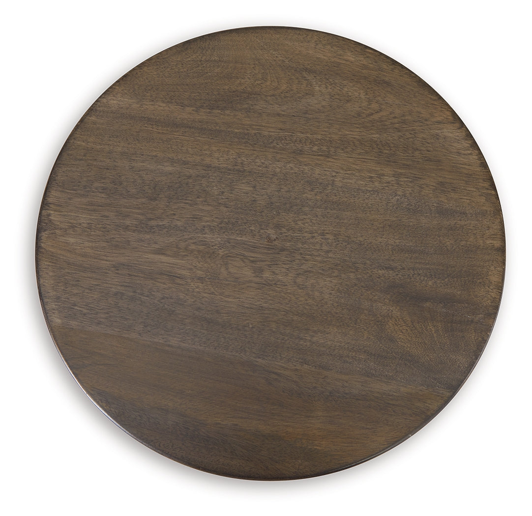 Hadcher Cream/Brown Accent Table - A4000622 - Luna Furniture - Dallas Store