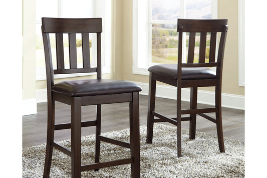 Haddigan Dark Brown Counter Height Barstool, Set of 2 - D596-124 - Luna Furniture - Dallas Store