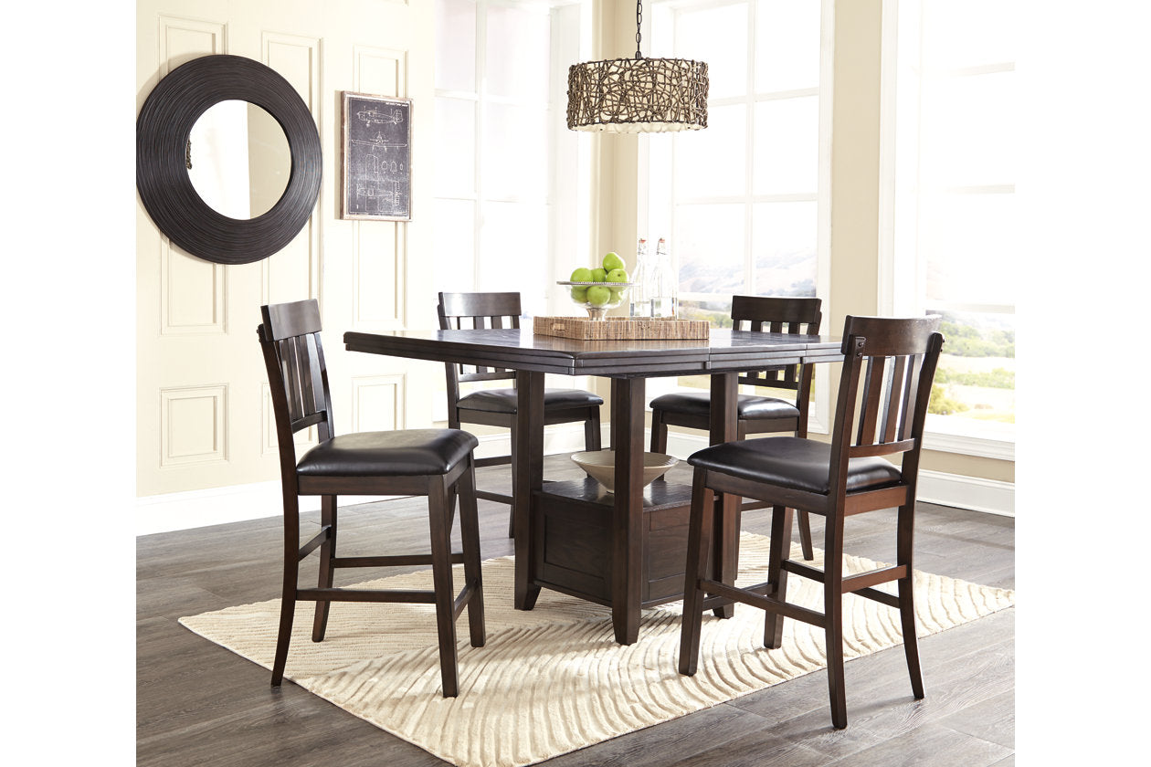 Haddigan Dark Brown Counter Height Barstool, Set of 2 - D596-124 - Luna Furniture - Dallas Store