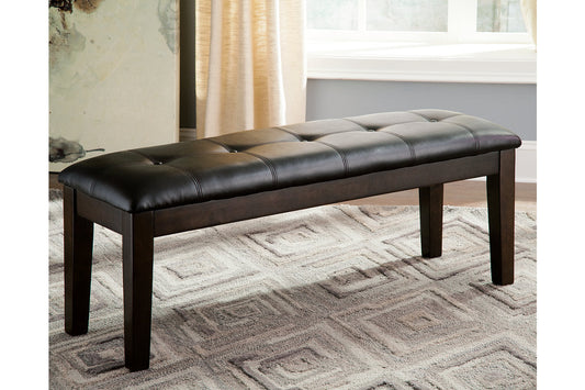 Haddigan Dark Brown Dining Bench - D596-00 - Luna Furniture - Dallas Store