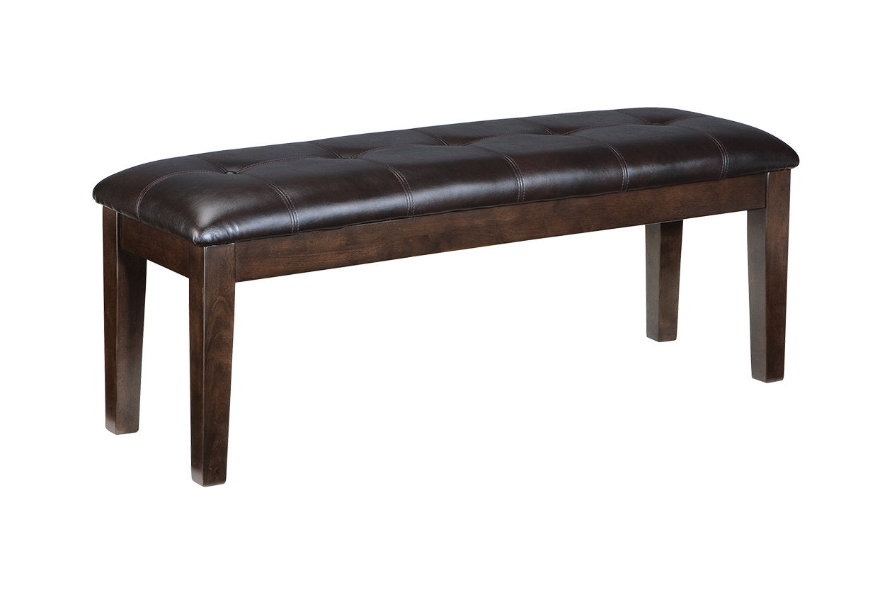 Haddigan Dark Brown Dining Bench - D596-00 - Luna Furniture - Dallas Store