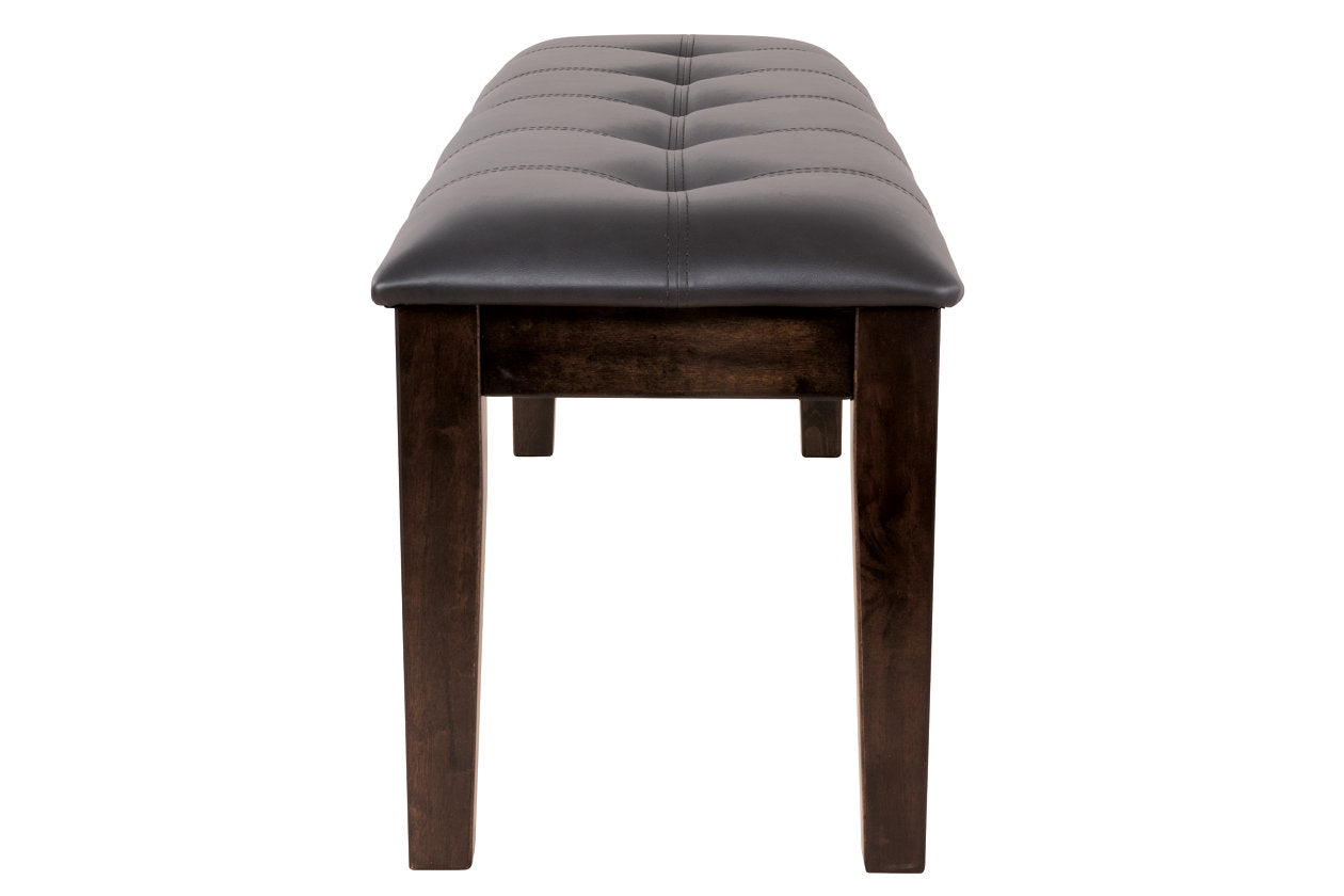 Haddigan Dark Brown Dining Bench - D596-00 - Luna Furniture - Dallas Store