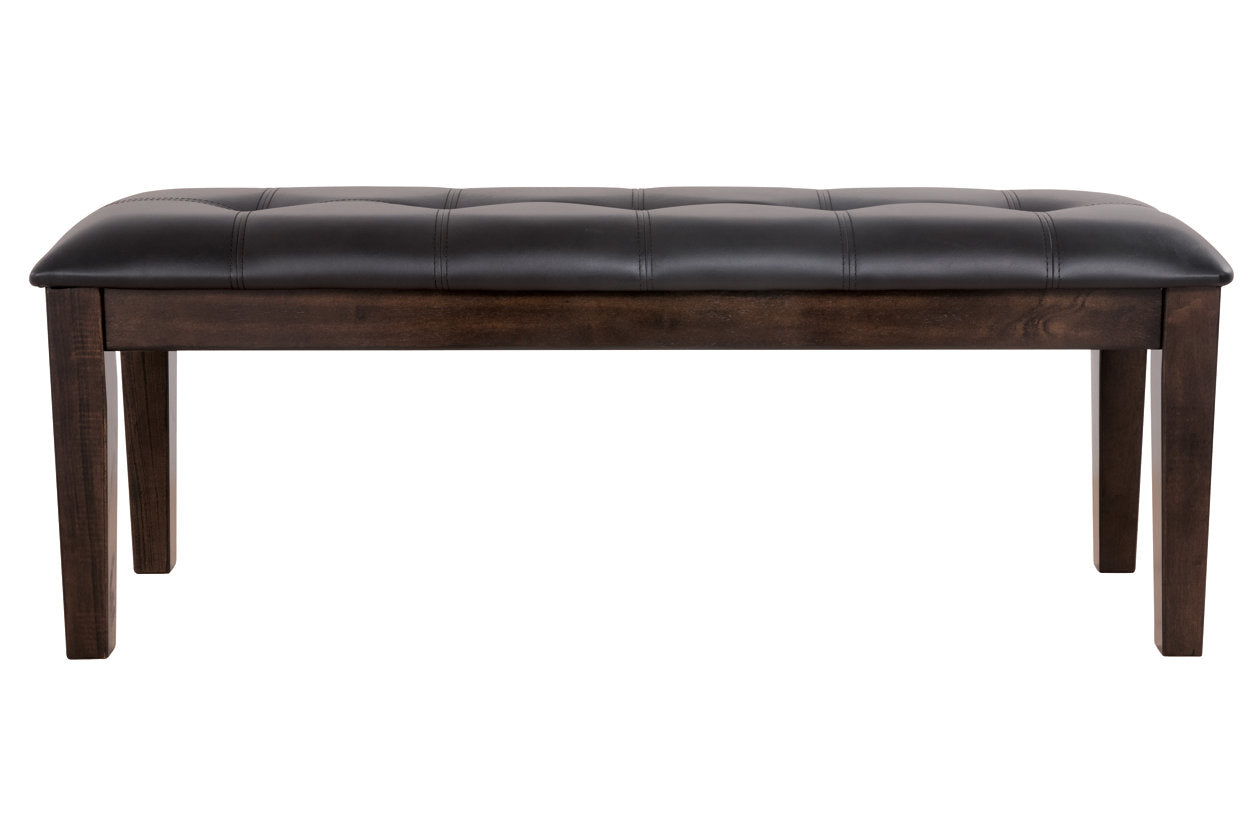 Haddigan Dark Brown Dining Bench - D596-00 - Luna Furniture - Dallas Store