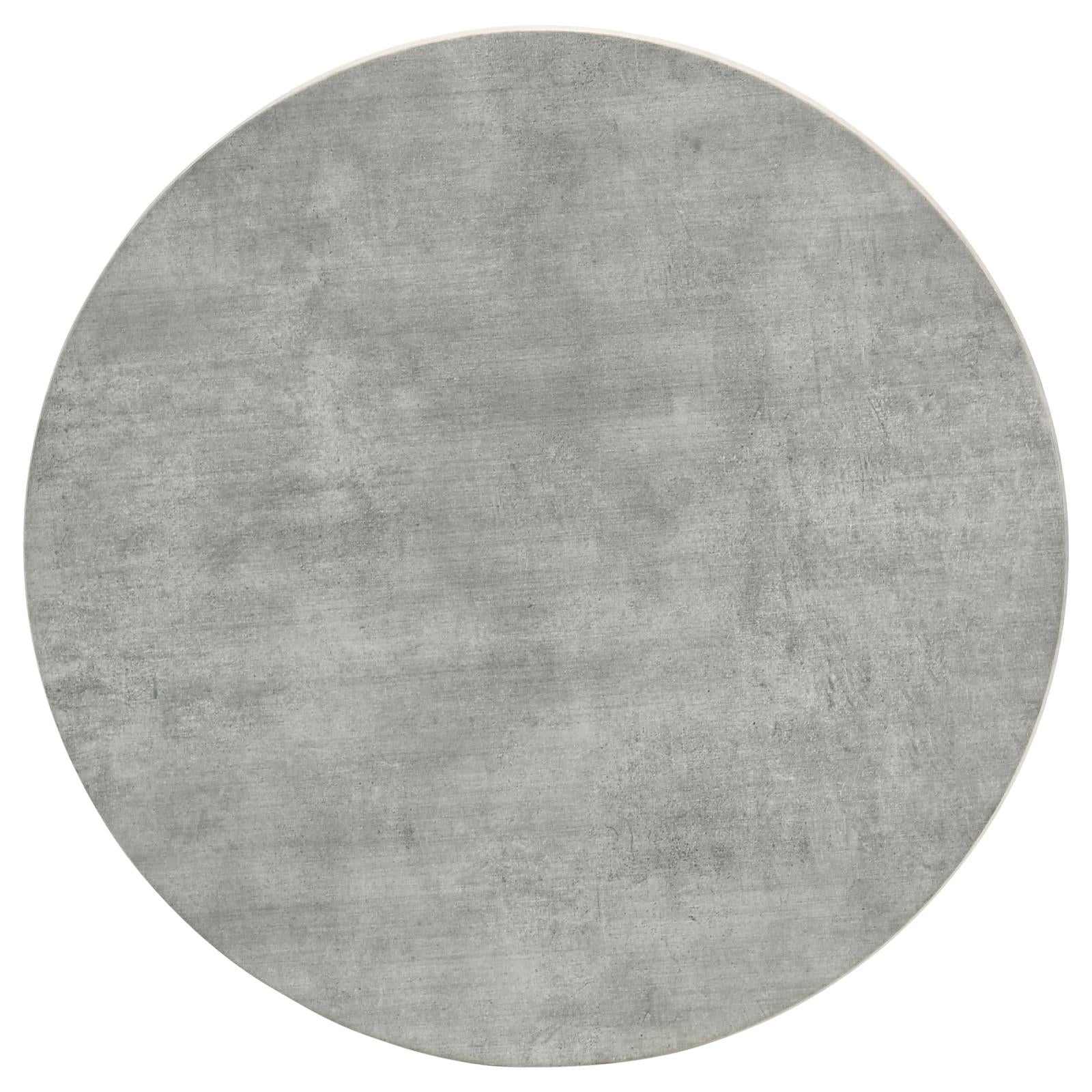 Hadi Round End Table with Hairpin Legs Cement/Gunmetal - 736177 - Luna Furniture - Dallas Store