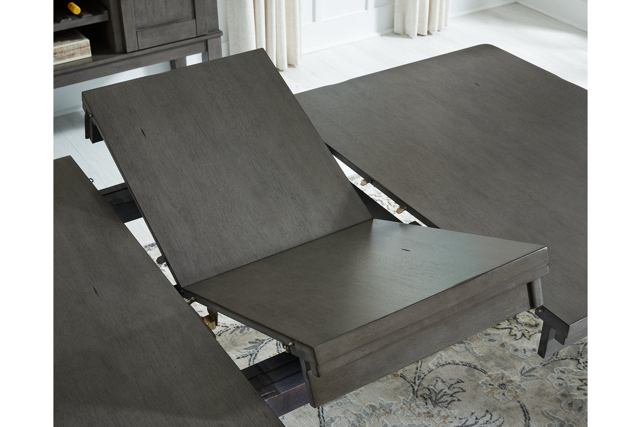 Hallanden Gray Dining Extension Table - D589-35 - Luna Furniture - Dallas Store