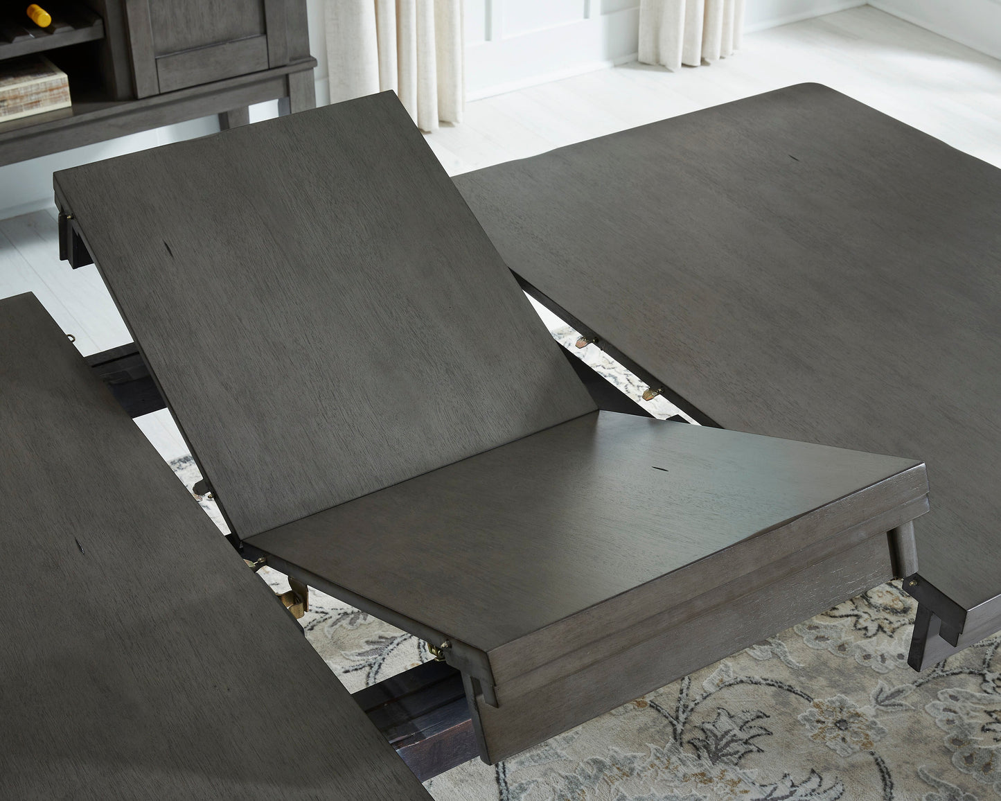 Hallanden Gray Extendable Dining Set - SET | D589-35 | D589-01(3) - Luna Furniture - Dallas Store