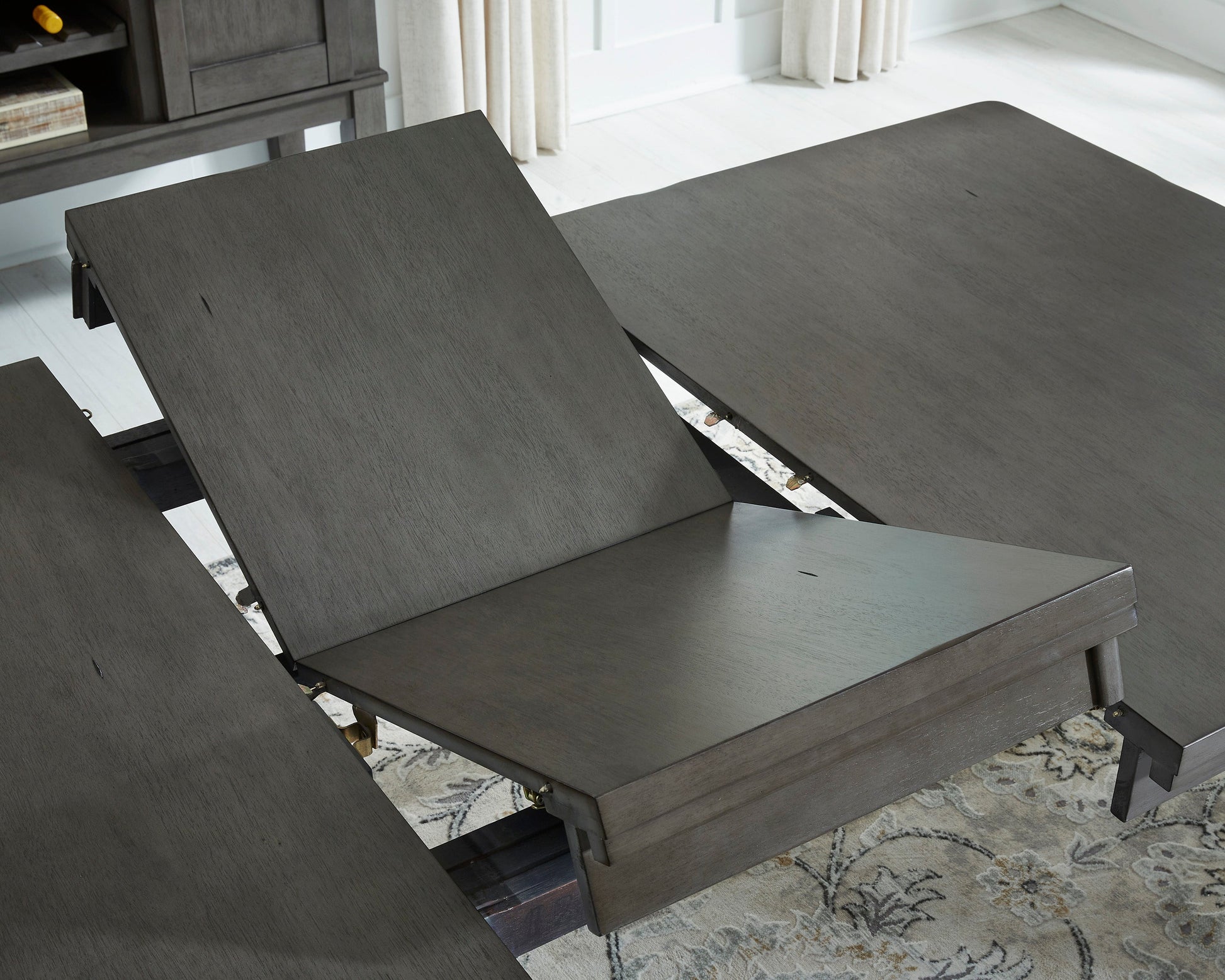 Hallanden Gray Extendable Dining Set - SET | D589-35 | D589-01(3) - Luna Furniture - Dallas Store