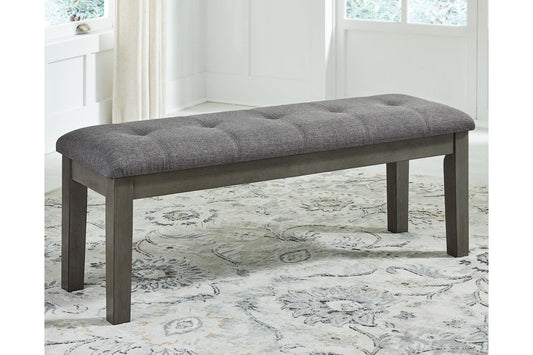 Hallanden Two-tone Gray 50" Dining Bench - D589-00 - Luna Furniture - Dallas Store