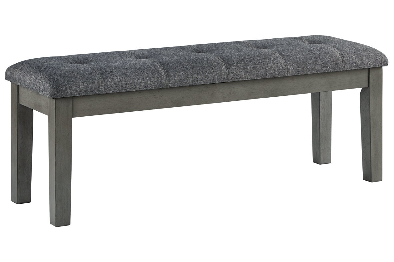 Hallanden Two-tone Gray 50" Dining Bench - D589-00 - Luna Furniture - Dallas Store