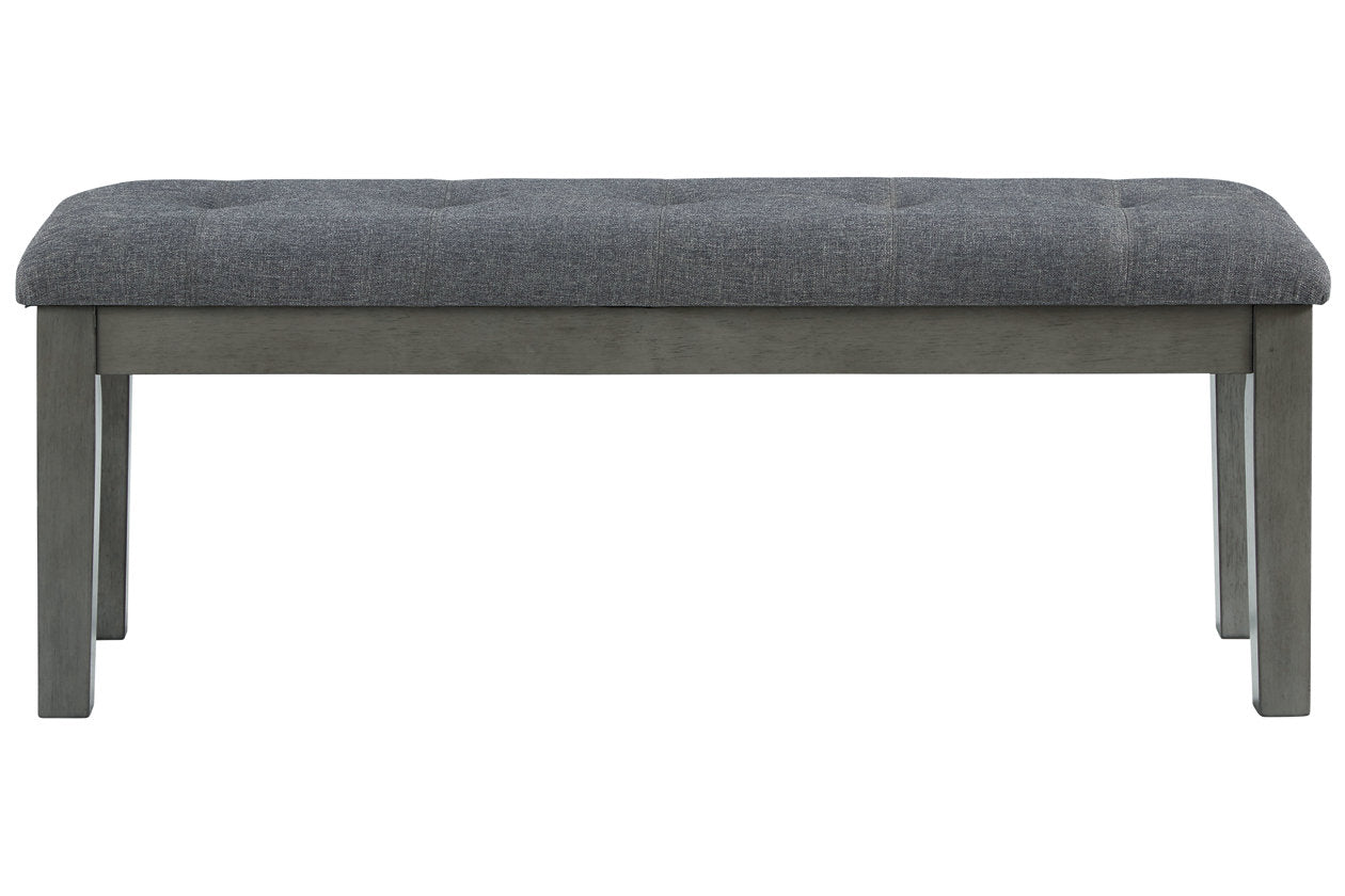 Hallanden Two-tone Gray 50" Dining Bench - D589-00 - Luna Furniture - Dallas Store