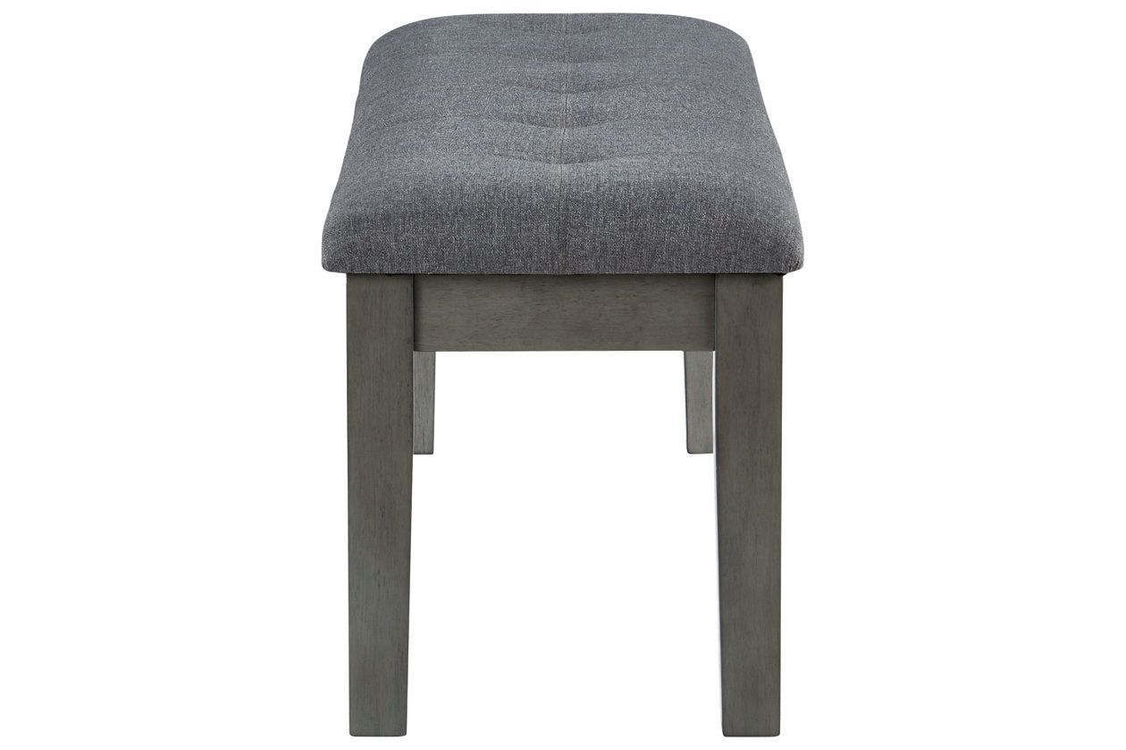 Hallanden Two-tone Gray 50" Dining Bench - D589-00 - Luna Furniture - Dallas Store