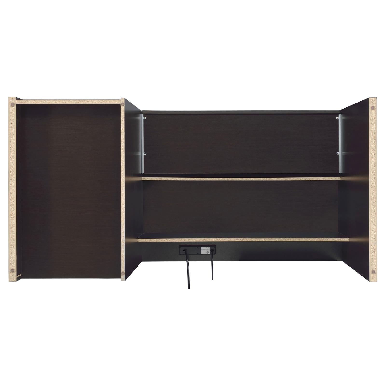 Halston Cappuccino 3-Drawer Connect-it Office Desk - 800982 - Luna Furniture - Dallas Store