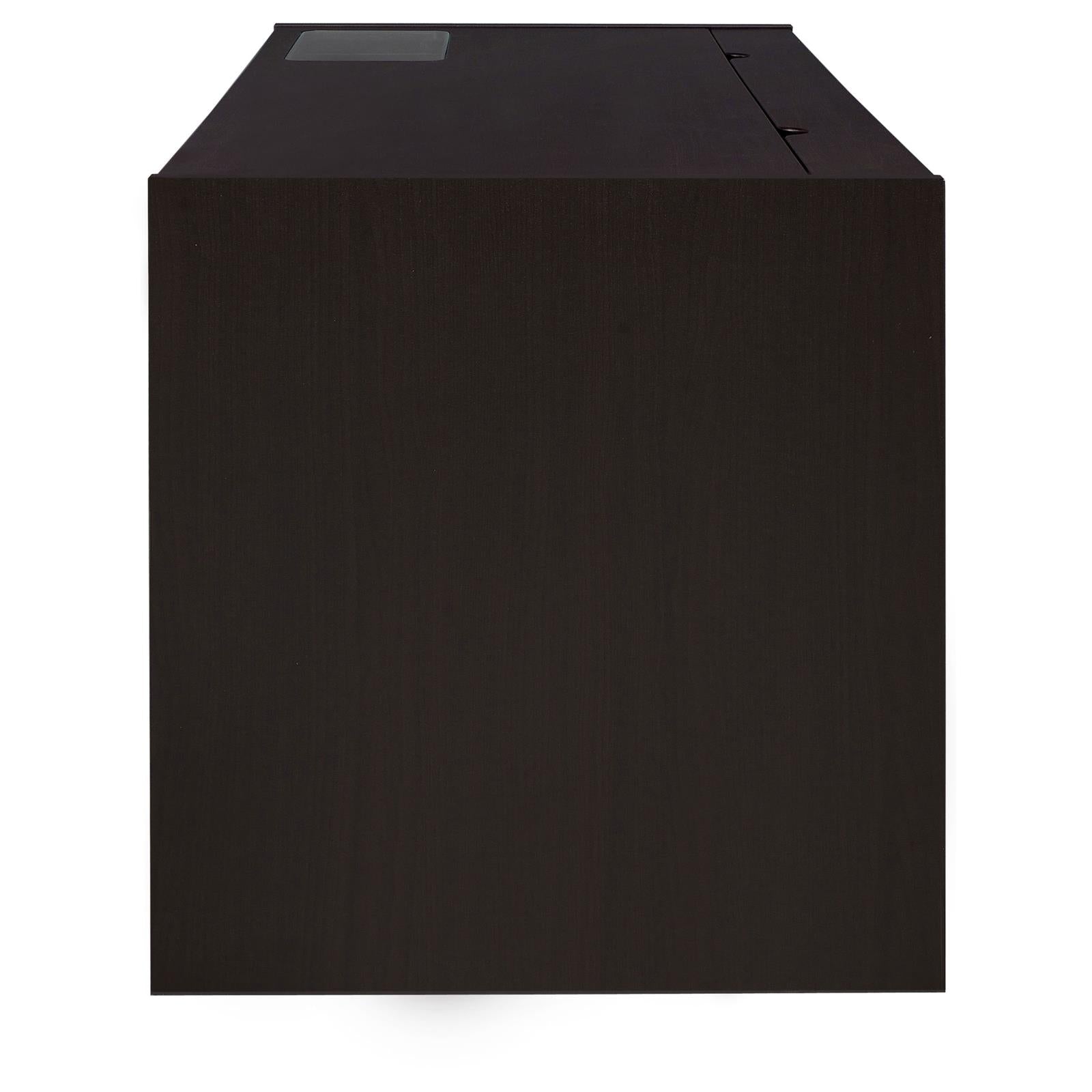 Halston Cappuccino 3-Drawer Connect-it Office Desk - 800982 - Luna Furniture - Dallas Store