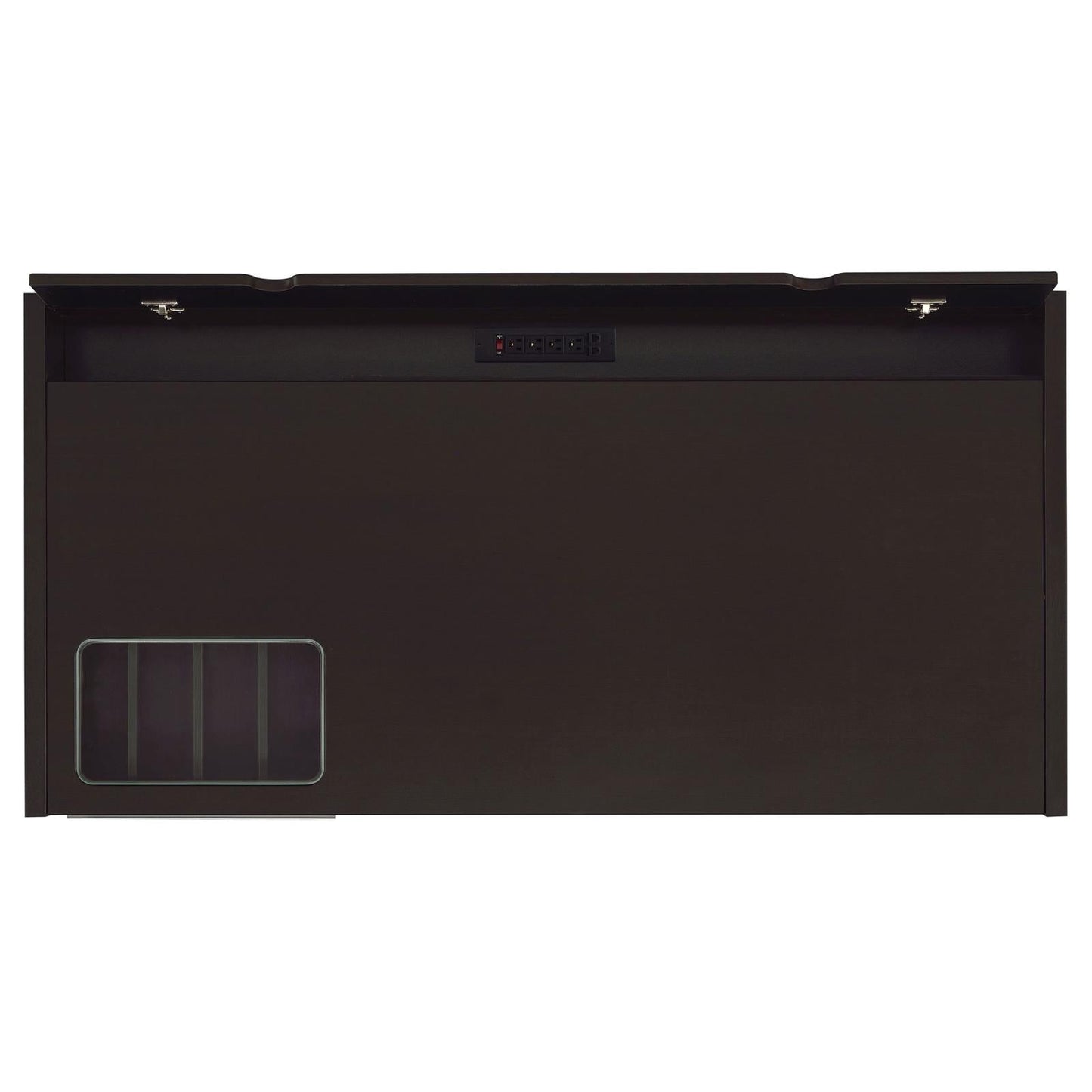 Halston Cappuccino 3-Drawer Connect-it Office Desk - 800982 - Luna Furniture - Dallas Store