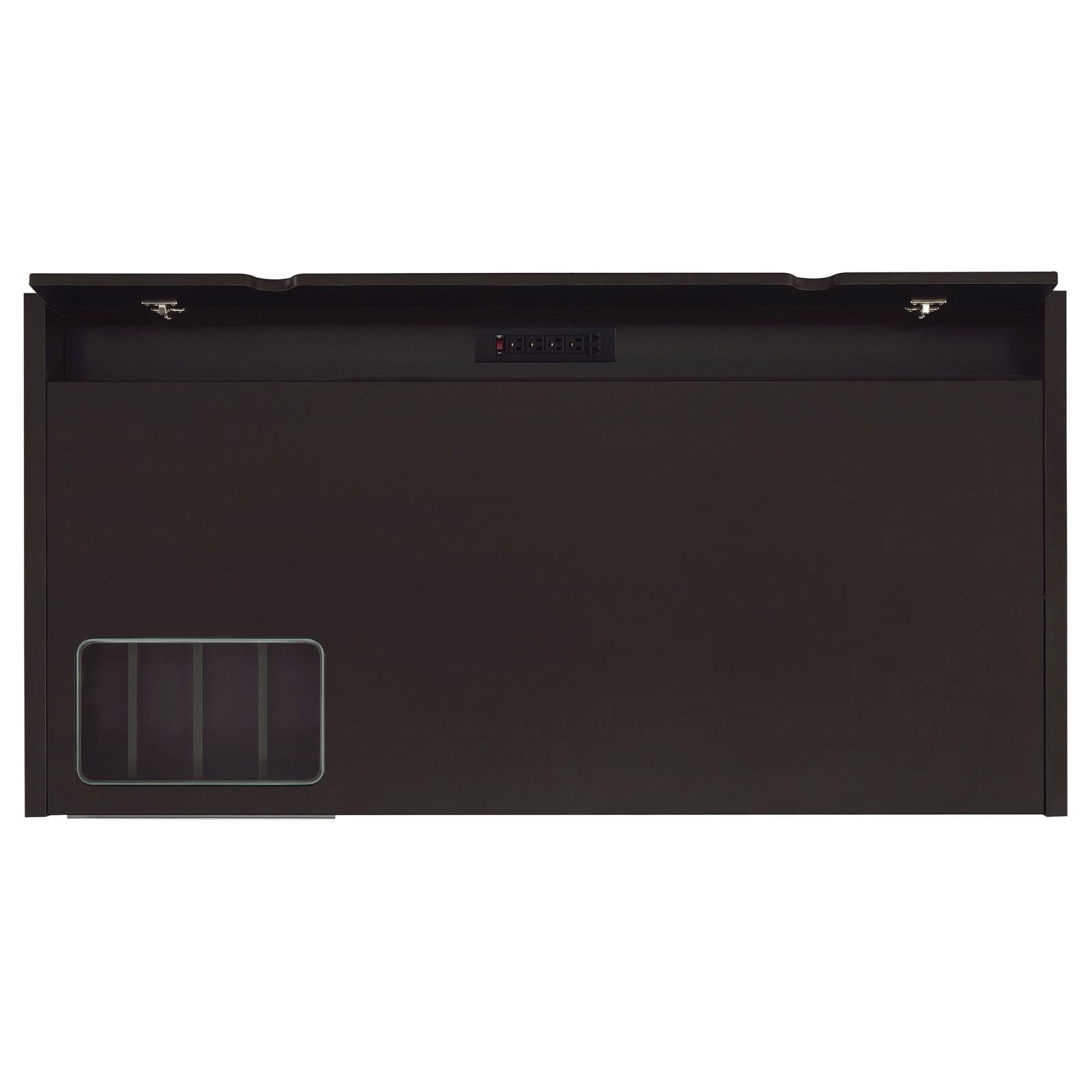 Halston Cappuccino 3-Drawer Connect-it Office Desk - 800982 - Luna Furniture - Dallas Store
