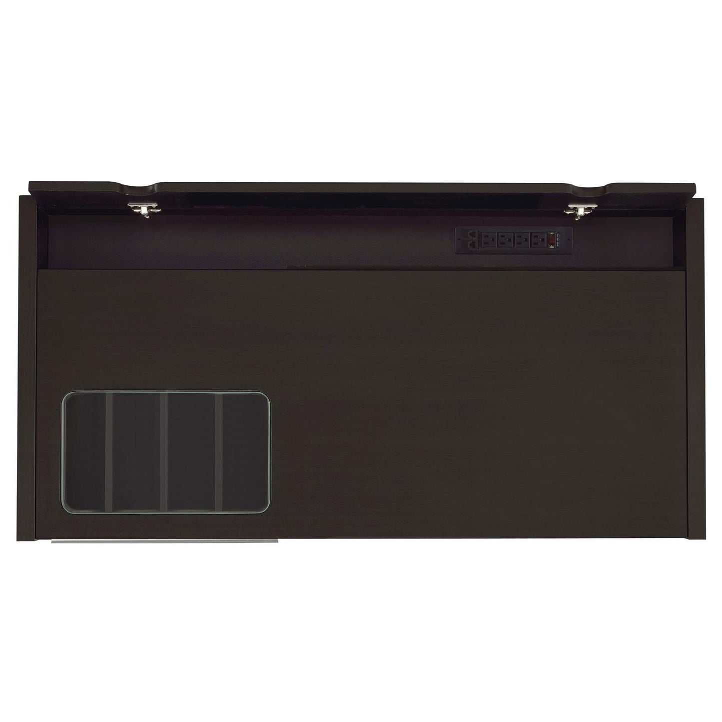 Halston Cappuccino Rectangular Connect-it Office Desk - 800702 - Luna Furniture - Dallas Store