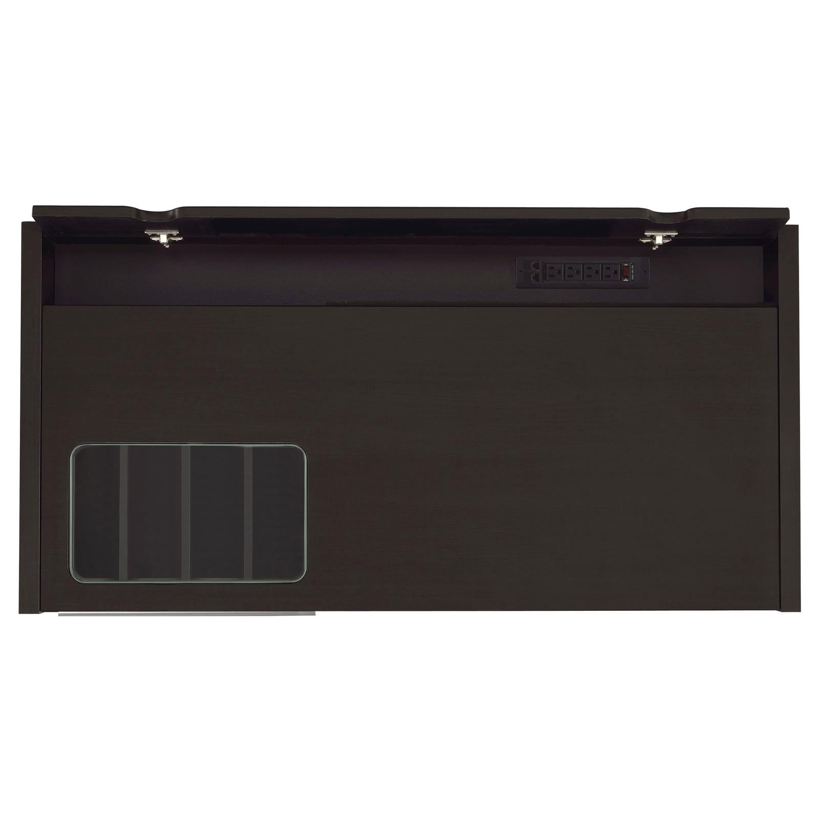 Halston Cappuccino Rectangular Connect-it Office Desk - 800702 - Luna Furniture - Dallas Store