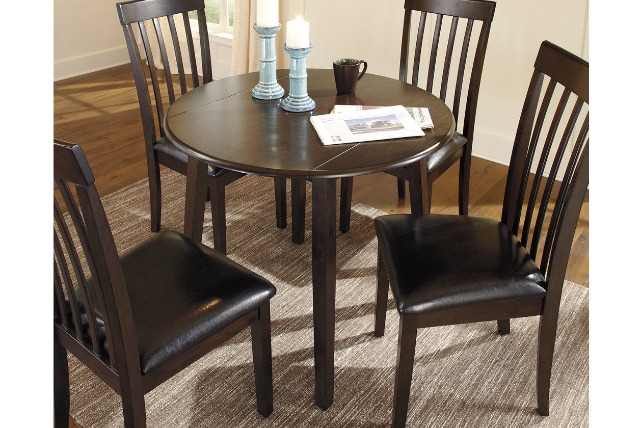 Hammis Dark Brown Dining Drop Leaf Table - D310-15 - Luna Furniture - Dallas Store