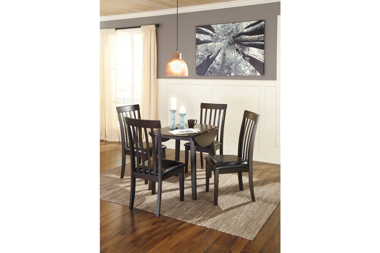Hammis Dark Brown Dining Drop Leaf Table - D310-15 - Luna Furniture - Dallas Store