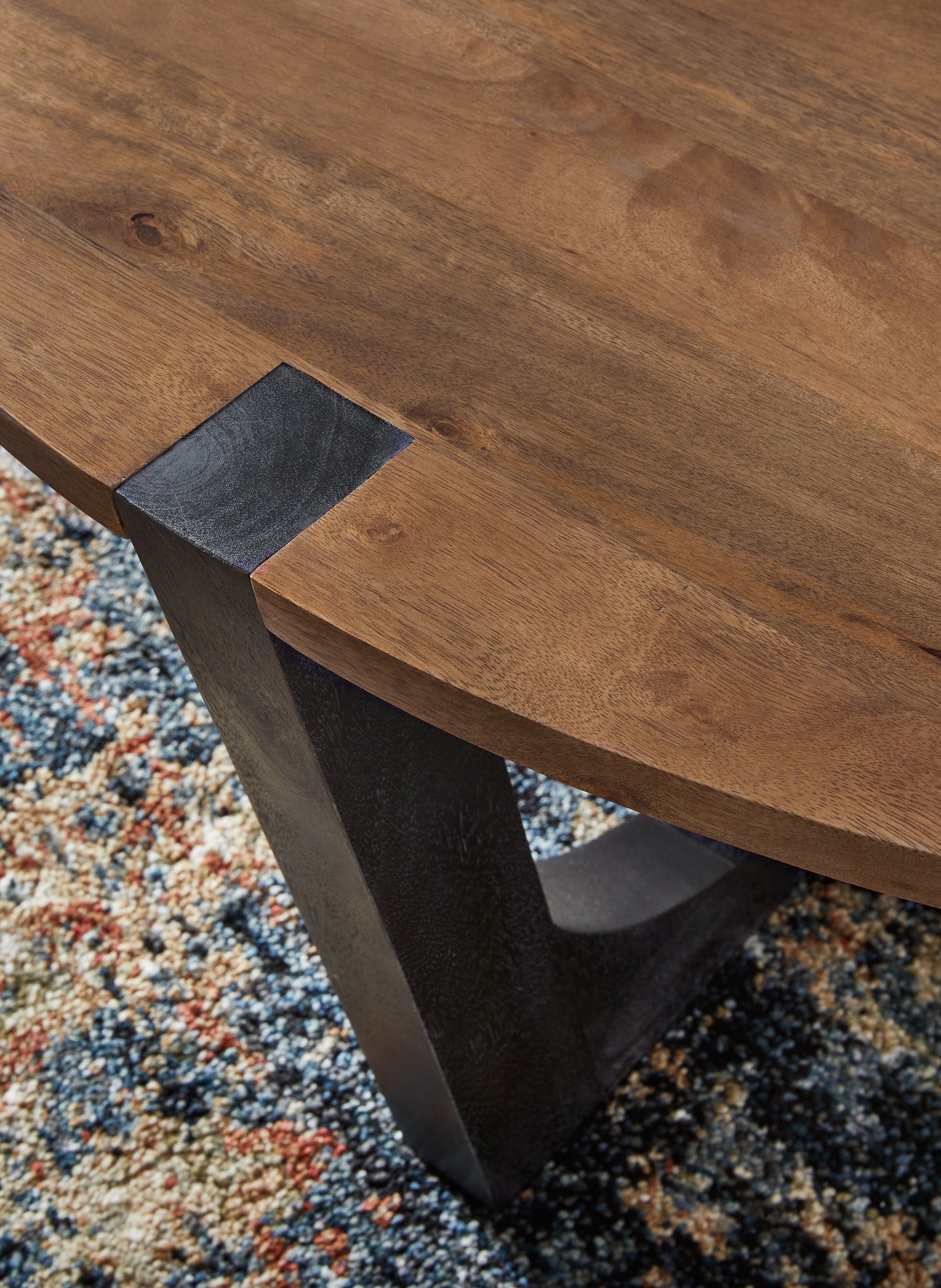 Hanneforth Brown/Black Coffee Table - T726-8 - Luna Furniture - Dallas Store