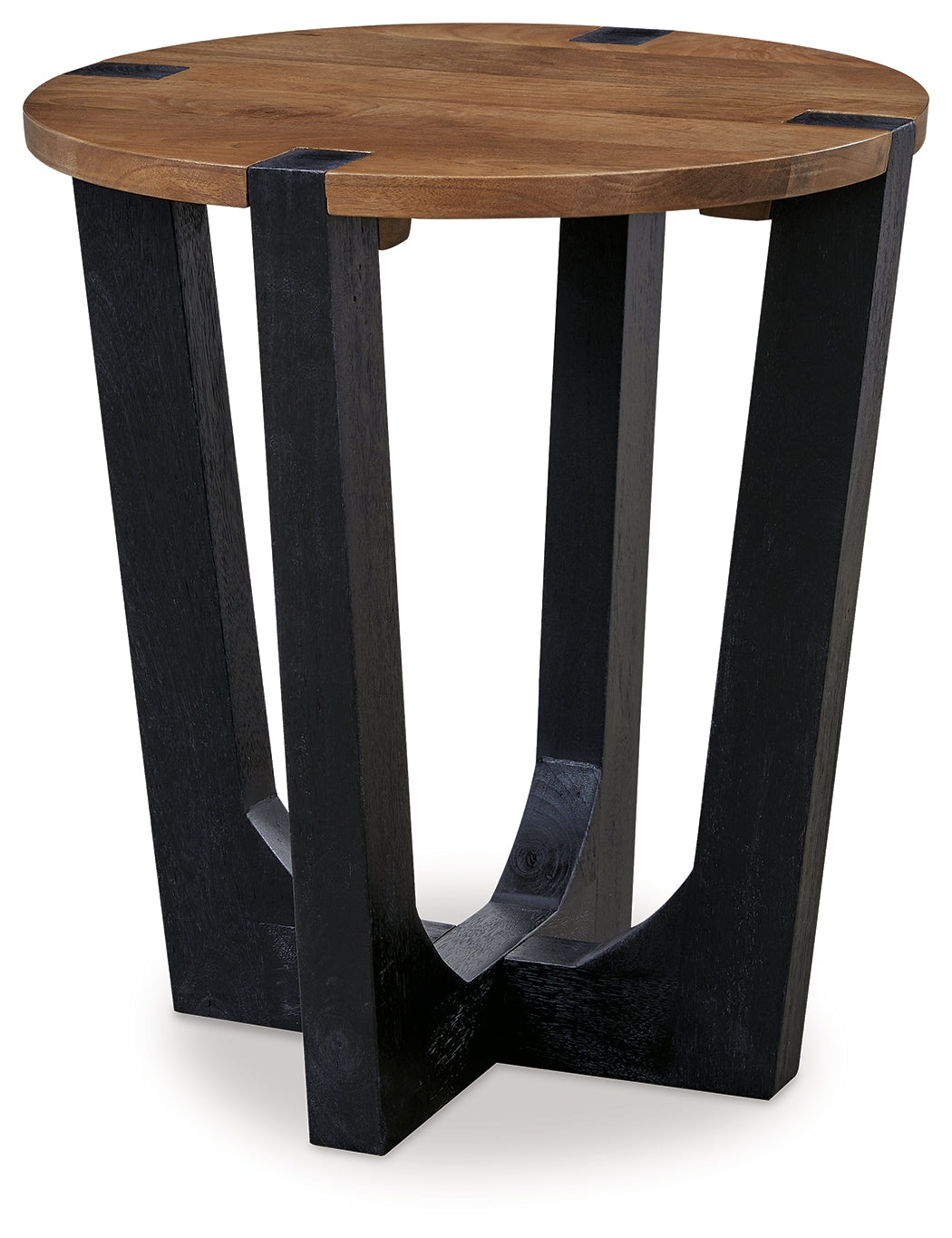 Hanneforth Brown/Black End Table - T726-6 - Luna Furniture - Dallas Store