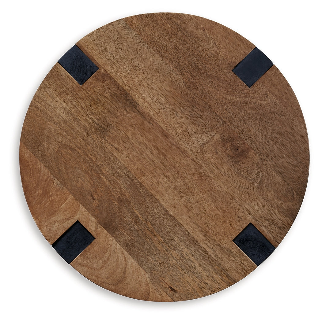 Hanneforth Brown/Black End Table - T726-6 - Luna Furniture - Dallas Store