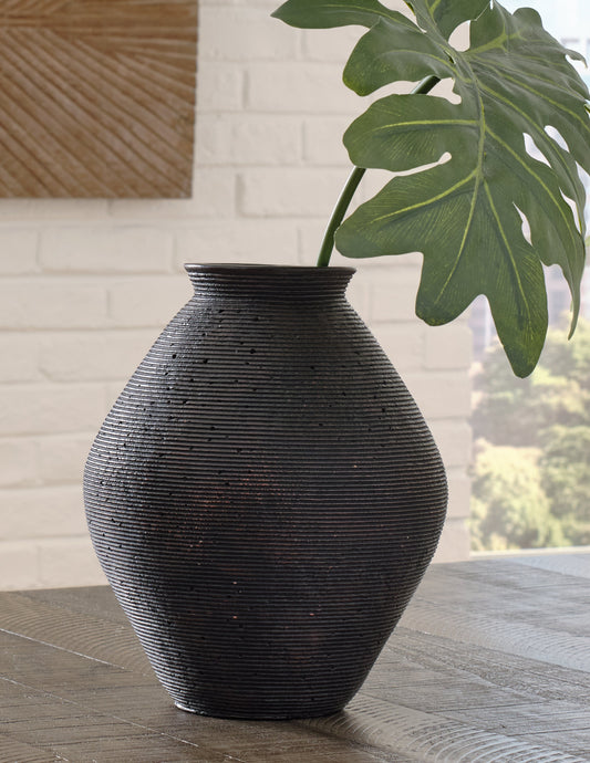 Hannela Antique Brown Vase - A2000511 - Luna Furniture - Dallas Store