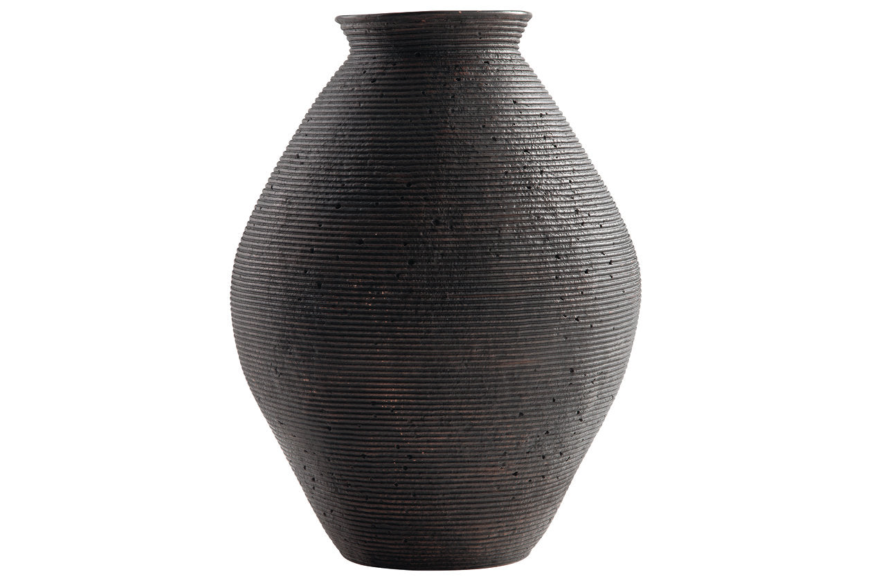 Hannela Antique Brown Vase - A2000512 - Luna Furniture - Dallas Store