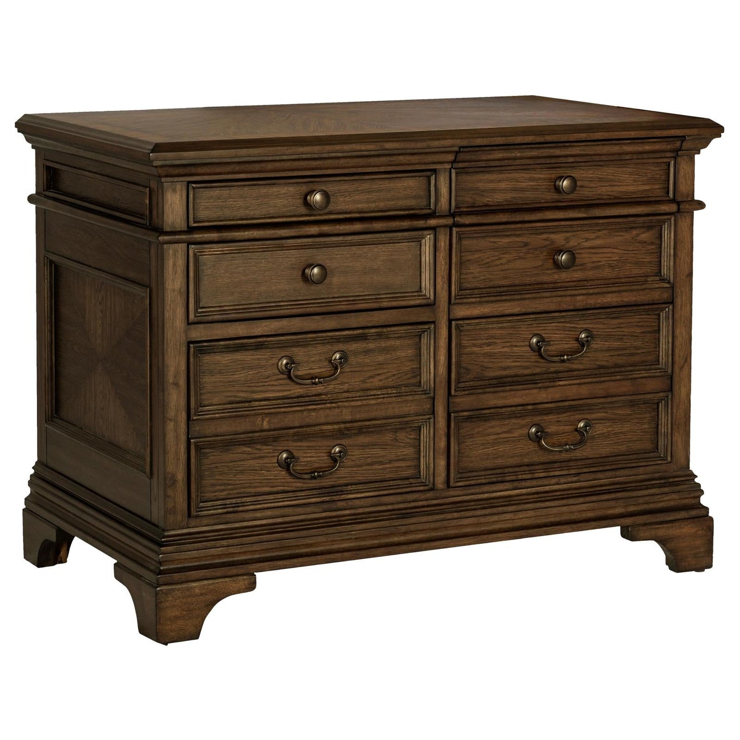 Hartshill 5-Drawer File Cabinet Burnished Oak - 881284 - Luna Furniture - Dallas Store