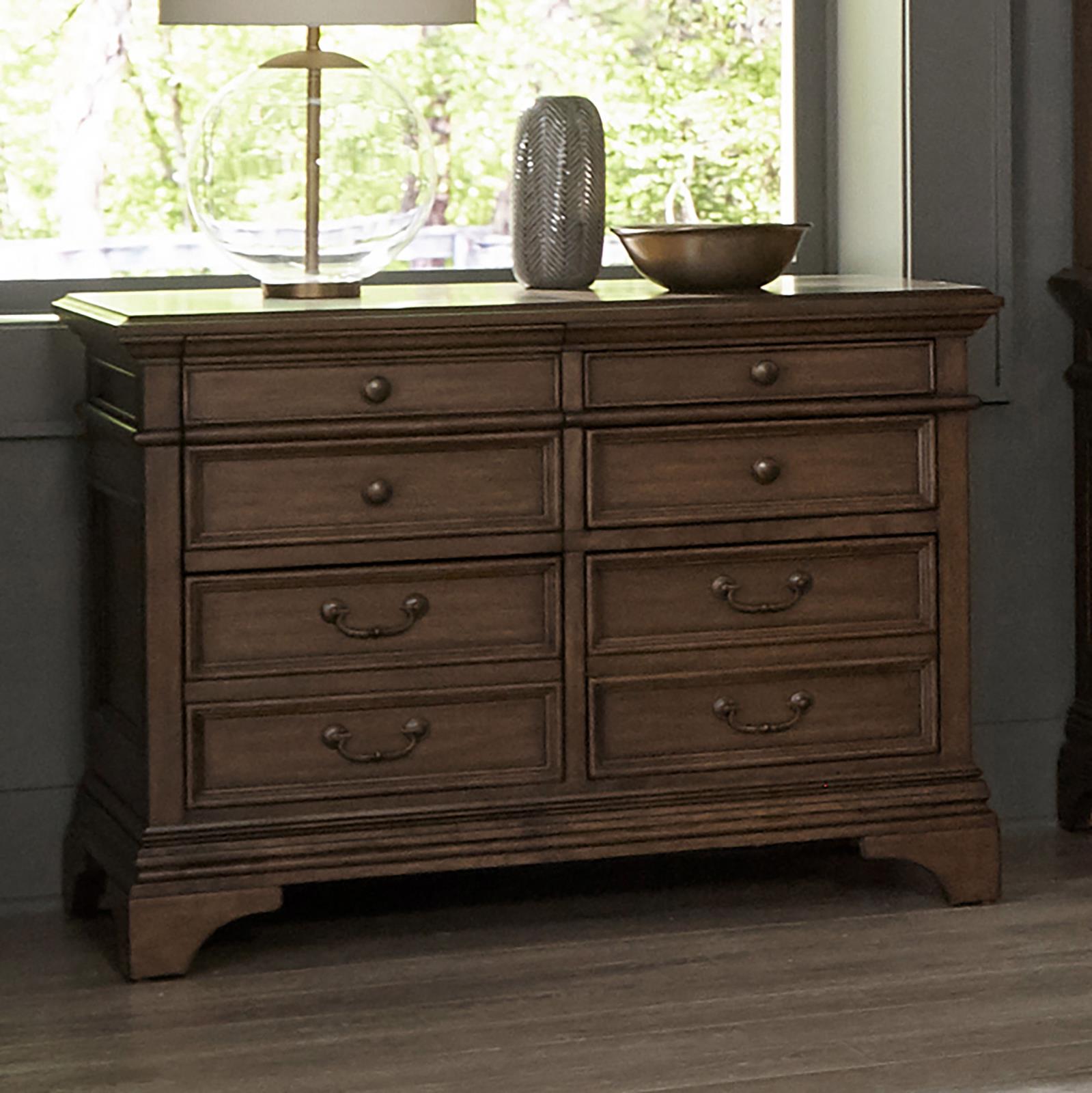 Hartshill 5-Drawer File Cabinet Burnished Oak - 881284 - Luna Furniture - Dallas Store