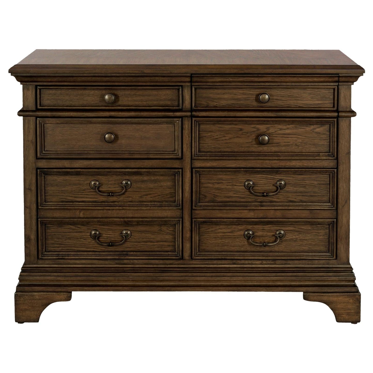 Hartshill 5-Drawer File Cabinet Burnished Oak - 881284 - Luna Furniture - Dallas Store