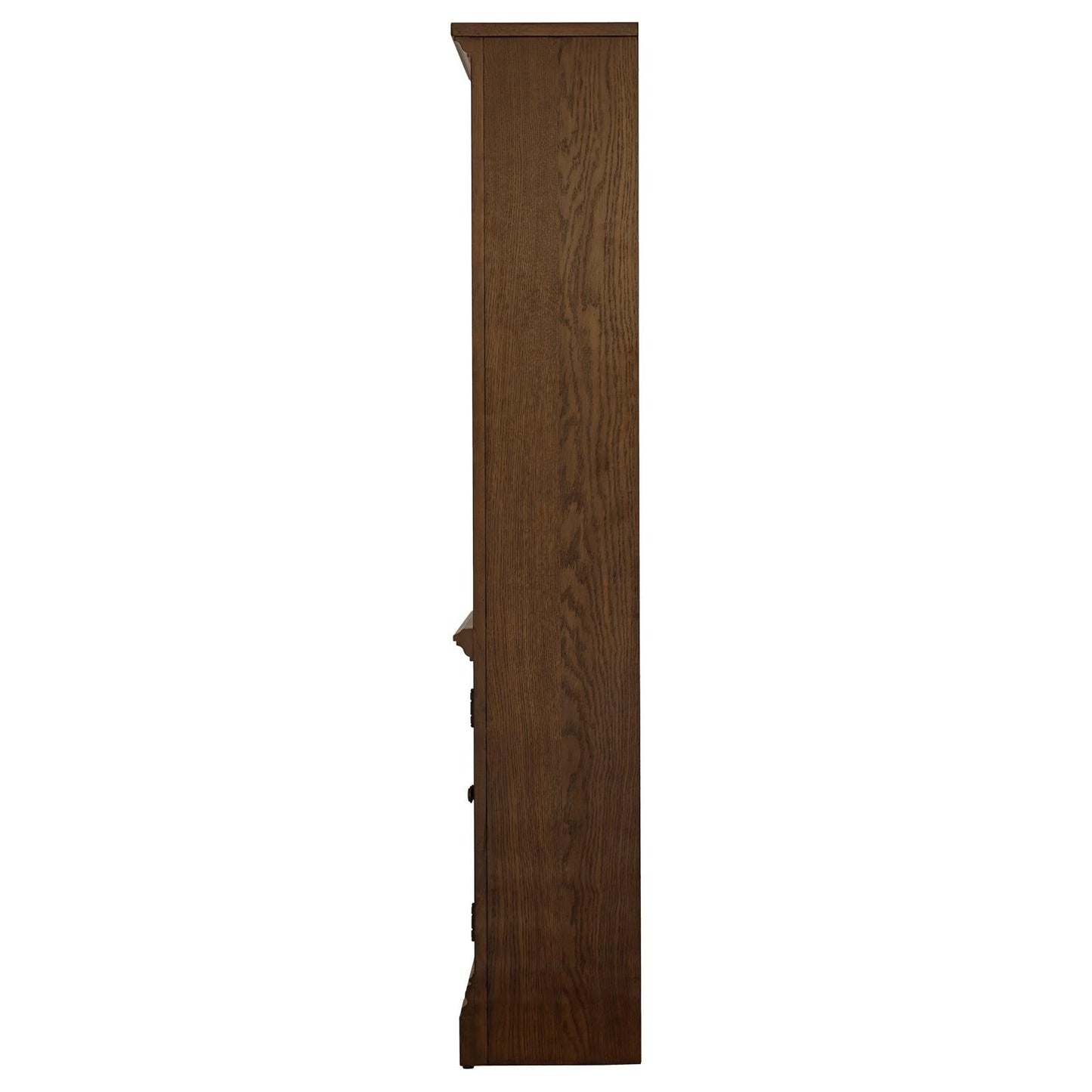 Hartshill Burnished Oak Bookcase with Cabinet - 881286 - Luna Furniture - Dallas Store