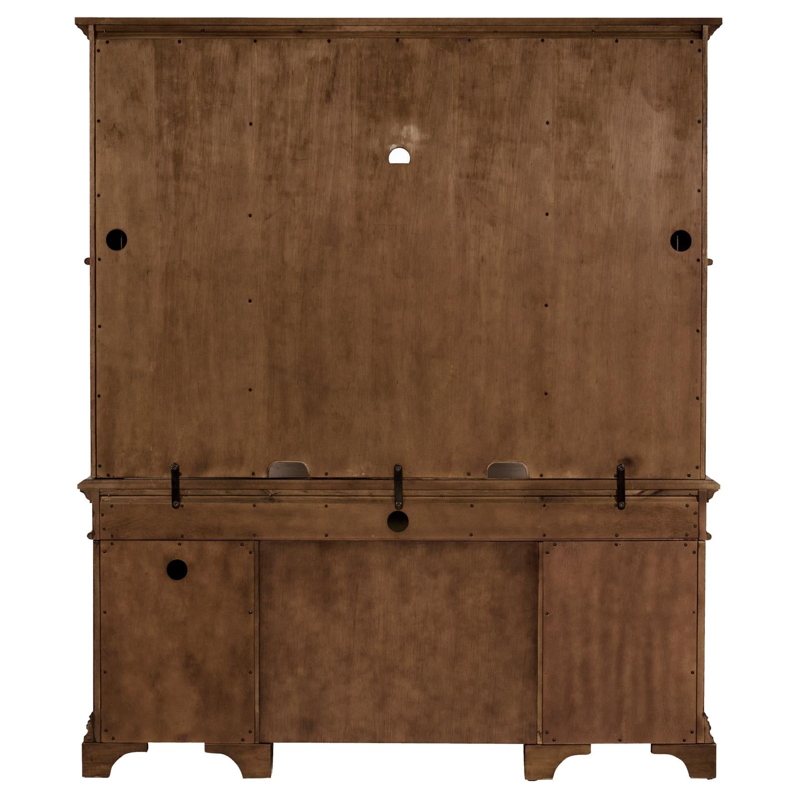 Hartshill Burnished Oak Credenza with Hutch - 881283 - Luna Furniture - Dallas Store