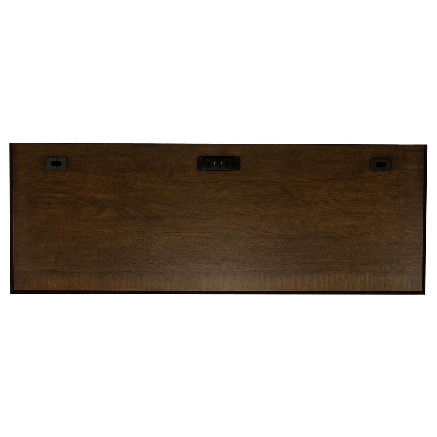 Hartshill Burnished Oak Credenza with Power Outlet - 881282 - Luna Furniture - Dallas Store