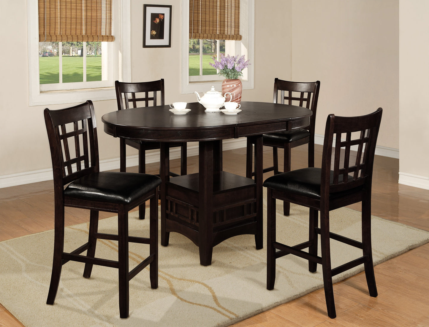 Hartwell Espresso Counter Height Chair, Set of 2 - 2795S-24 - Luna Furniture - Dallas Store