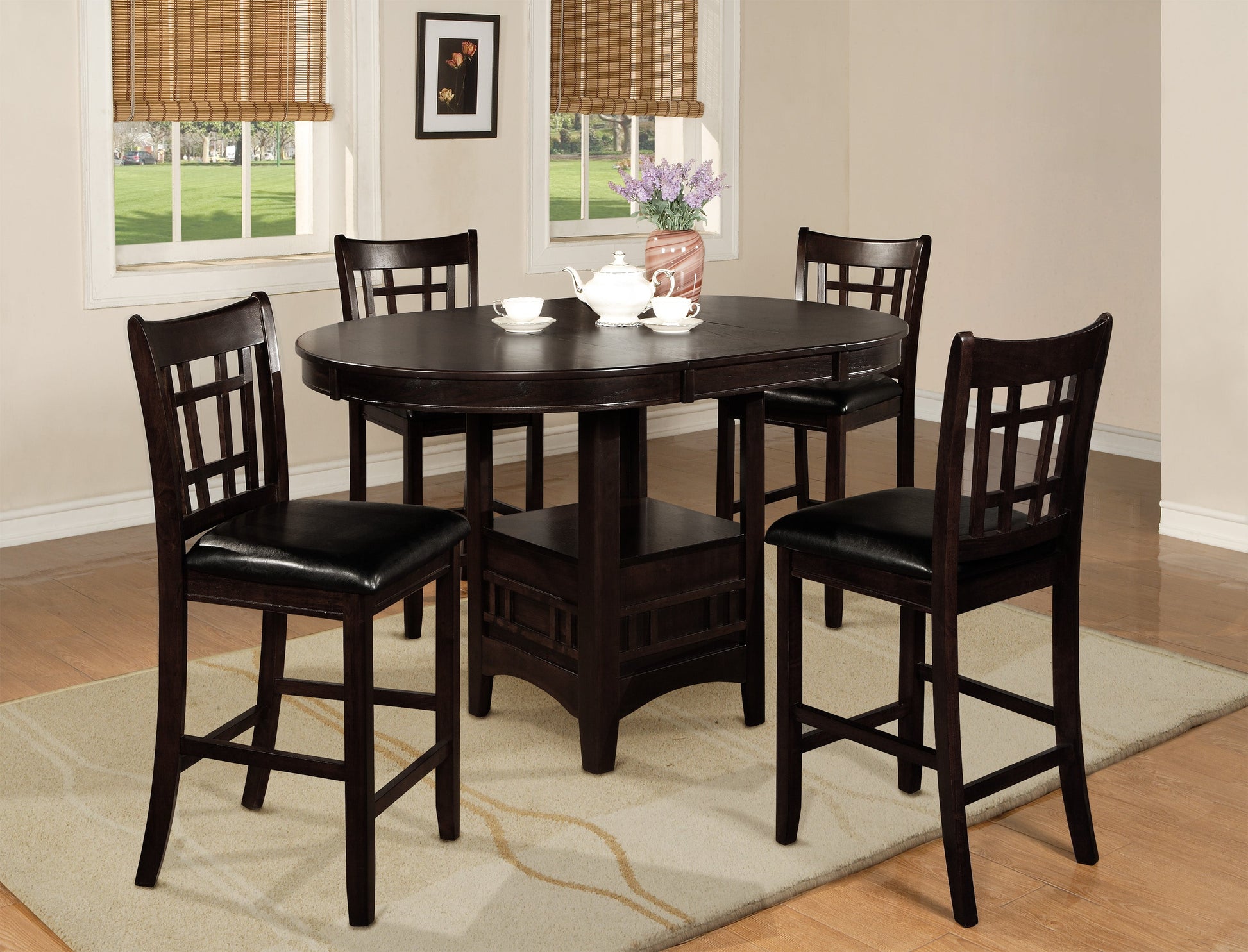 Hartwell Espresso Counter Height Chair, Set of 2 - 2795S-24 - Luna Furniture - Dallas Store