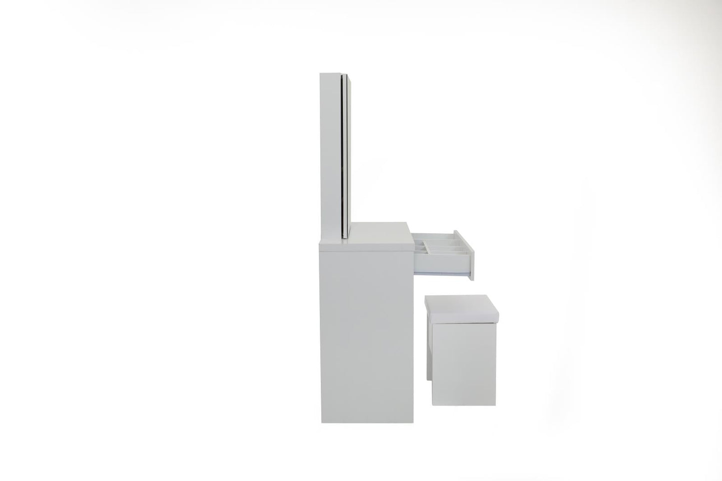 Harvey 2-Piece Vanity Set with Lift-Top Stool White - 300290 - Luna Furniture - Dallas Store
