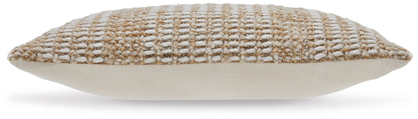 Hathby Tan/White Pillow (Set of 4) - A1001048 - Luna Furniture - Dallas Store