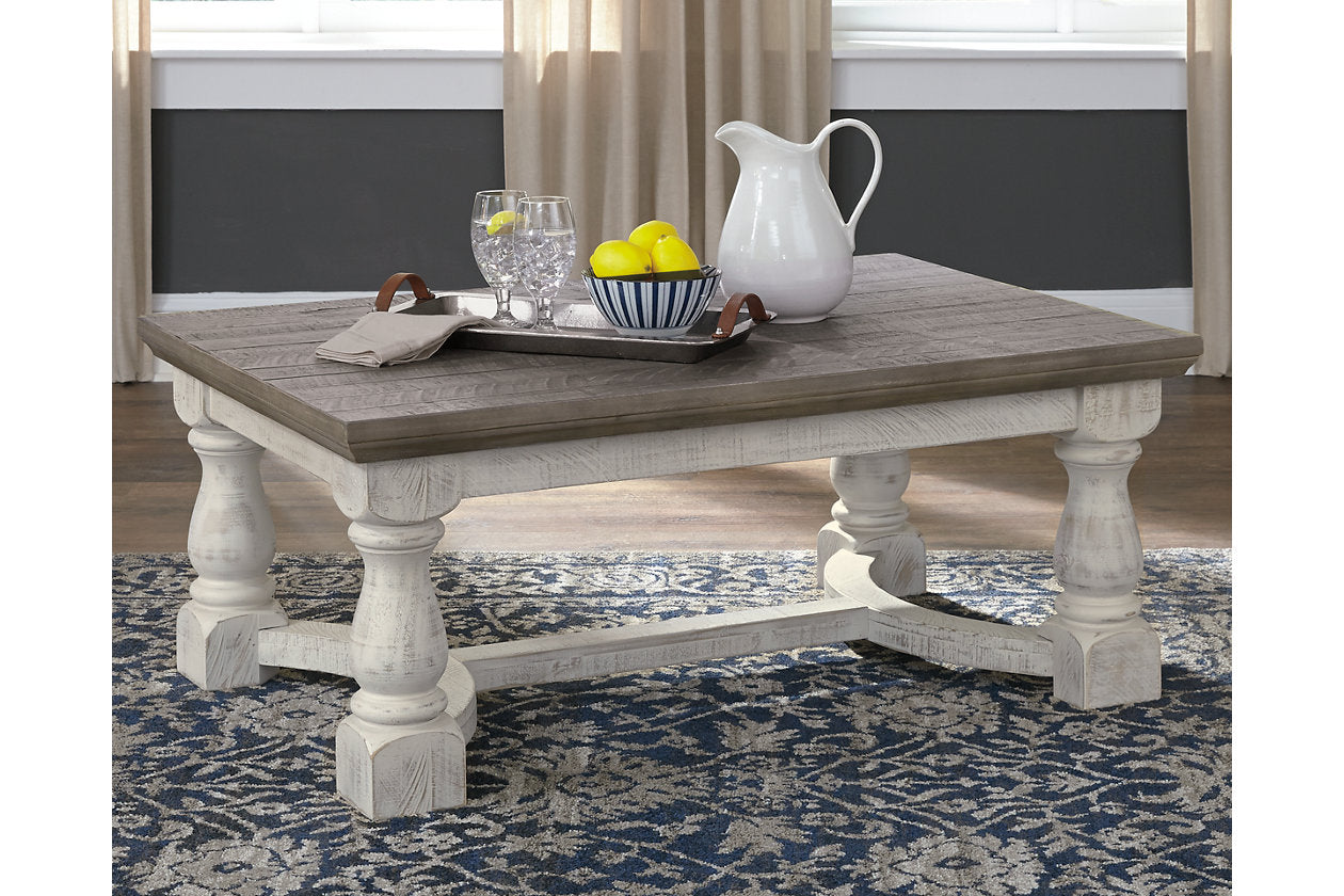 Havalance Gray/White Coffee Table - T814-1 - Luna Furniture - Dallas Store