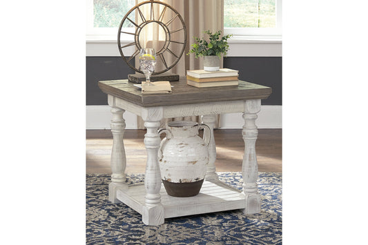 Havalance Gray/White End Table - T814-3 - Luna Furniture - Dallas Store