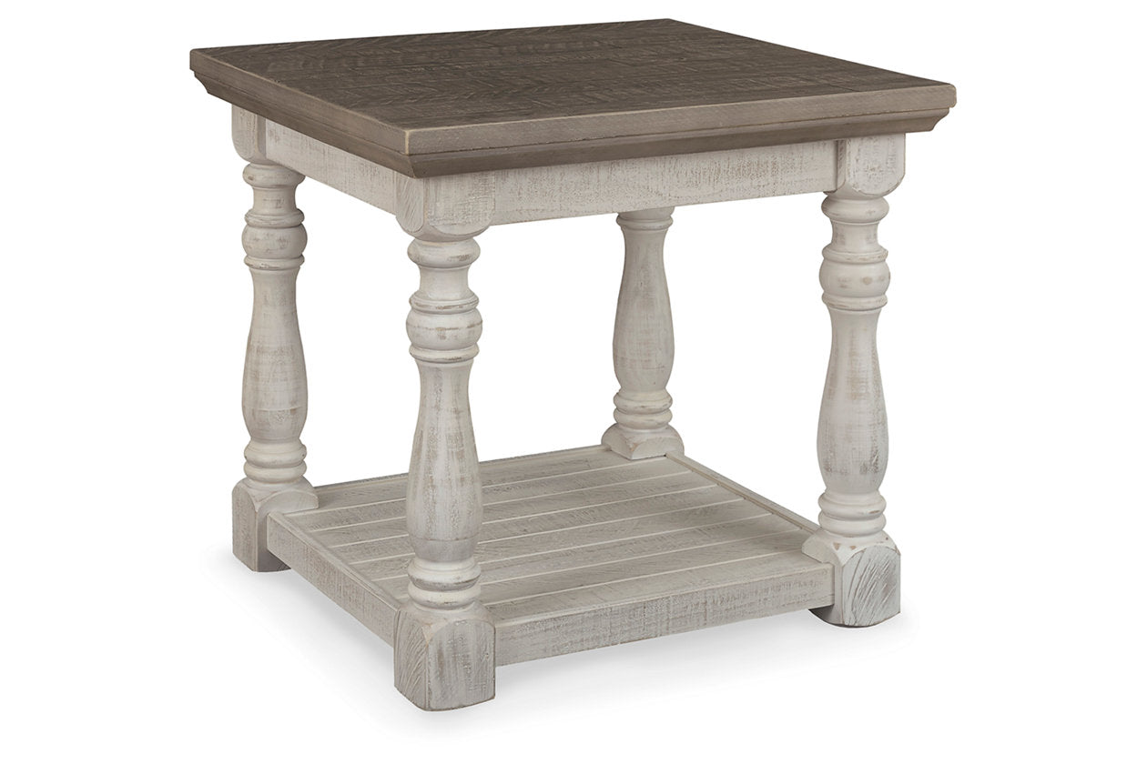 Havalance Gray/White End Table - T814-3 - Luna Furniture - Dallas Store