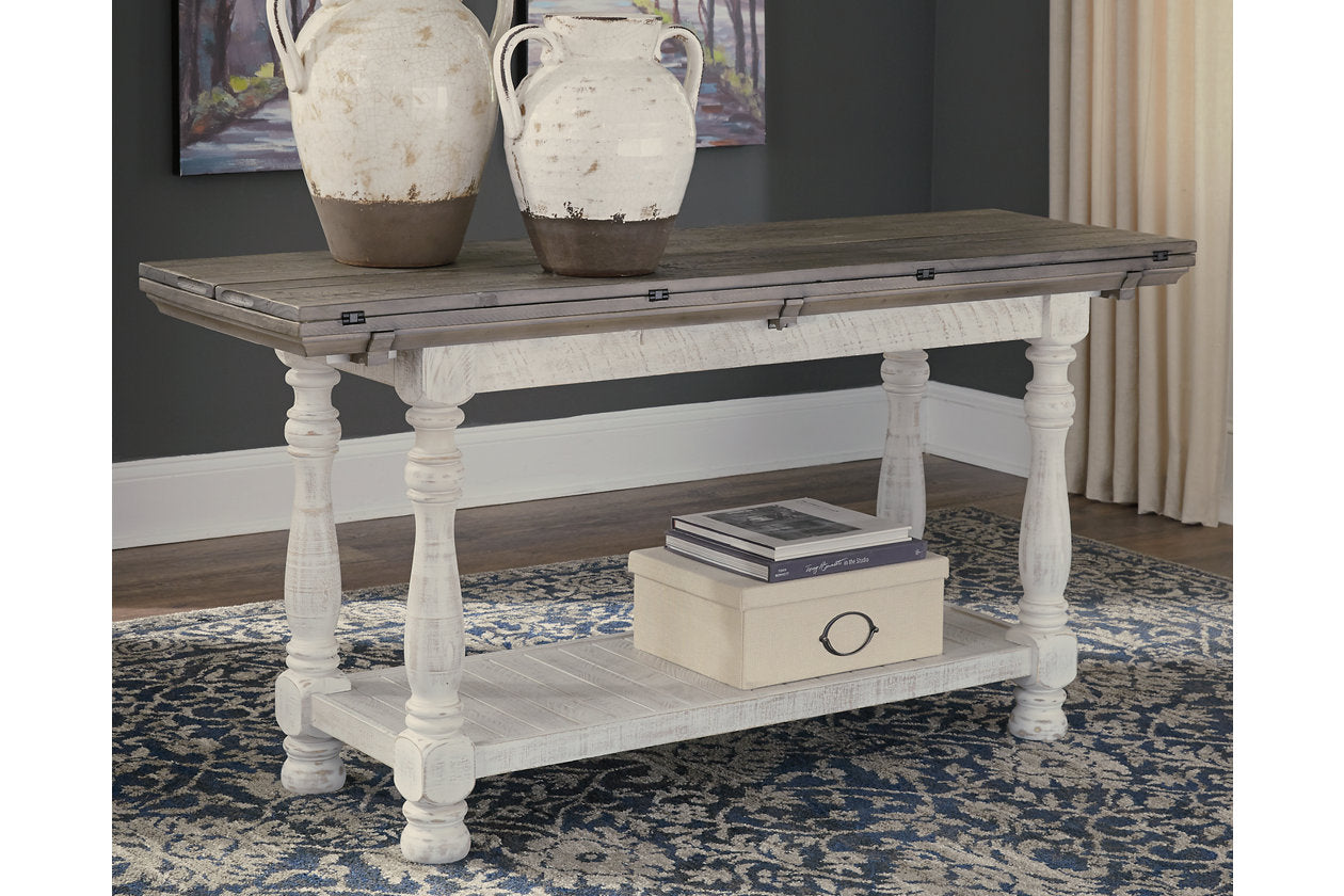 Havalance Gray/White Sofa/Console Table - T814-4 - Luna Furniture - Dallas Store