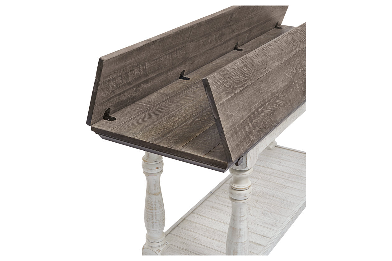 Havalance Gray/White Sofa/Console Table - T814-4 - Luna Furniture - Dallas Store
