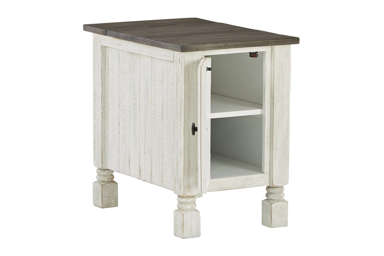 Havalance White/Gray Chairside End Table - T994-7 - Luna Furniture - Dallas Store