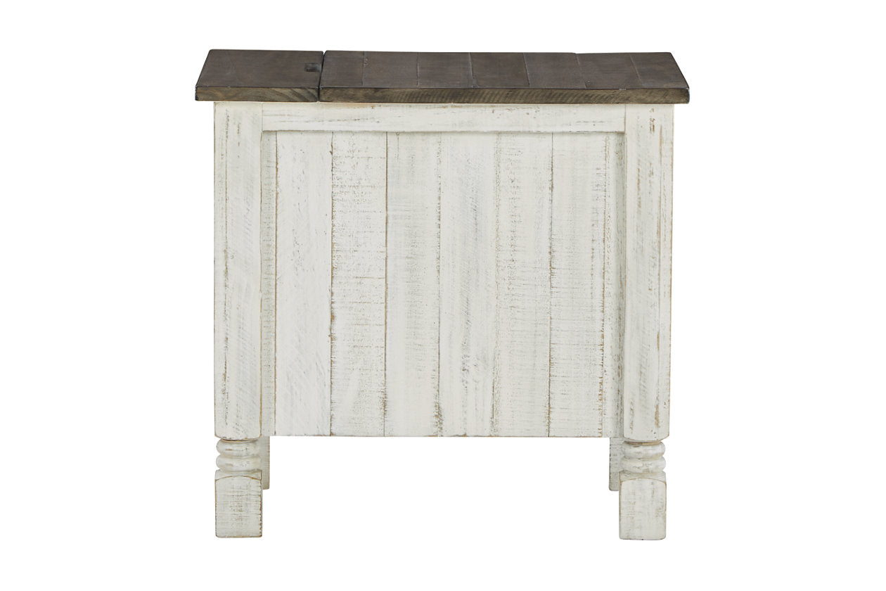 Havalance White/Gray Chairside End Table - T994-7 - Luna Furniture - Dallas Store