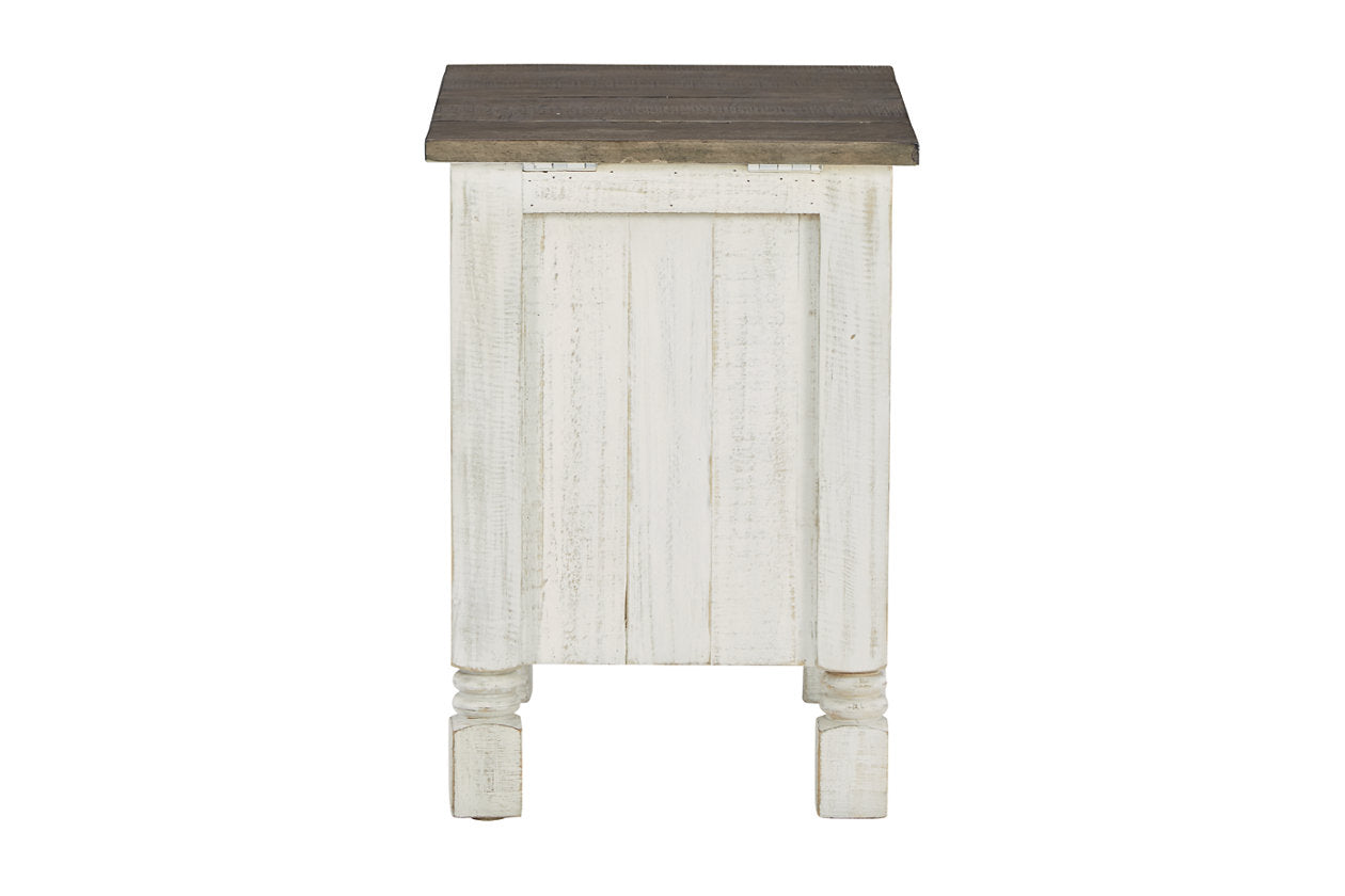 Havalance White/Gray Chairside End Table - T994-7 - Luna Furniture - Dallas Store